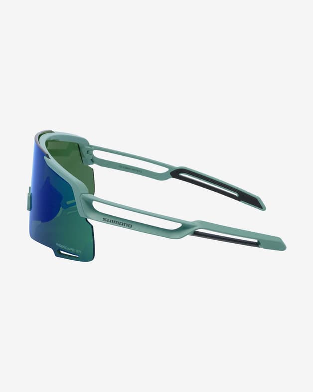 Shimano Equinox Brille tiefgrün mit transparenten Polyamidgläsern