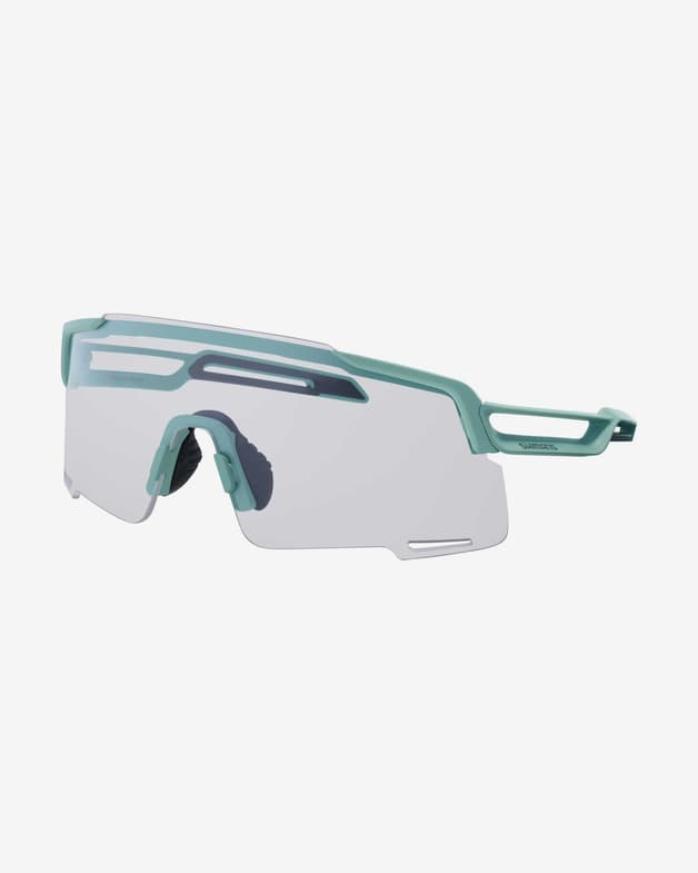 Shimano Equinox Brille tiefgrün mit transparenten Polyamidgläsern