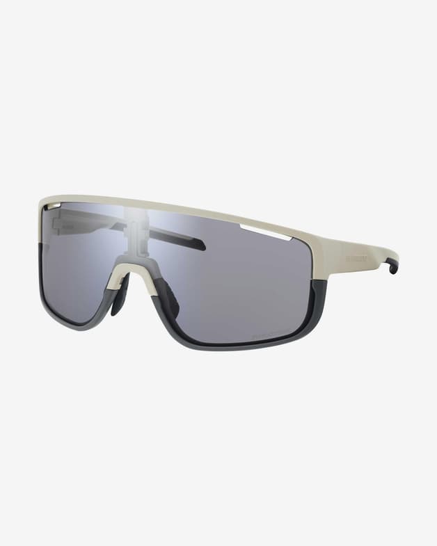 Shimano Pulsar Brille mattweiß/schwarz mit transparenten Polyamidgläsern