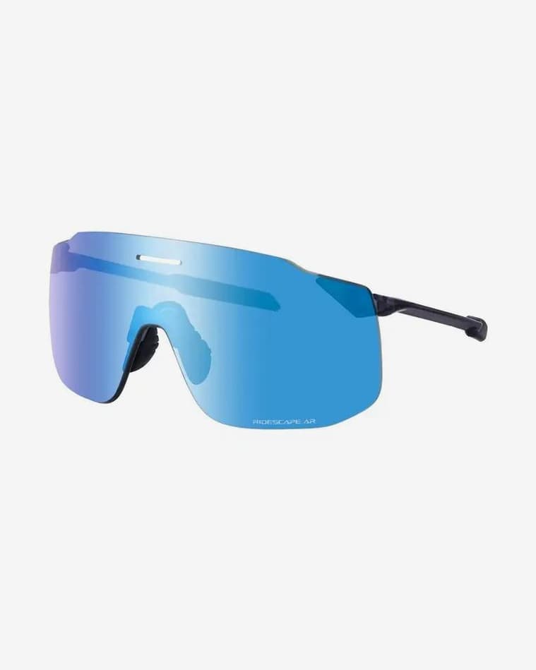 Shimano SPSL2 Brille schwarz mit blau verspiegelten Gläsern