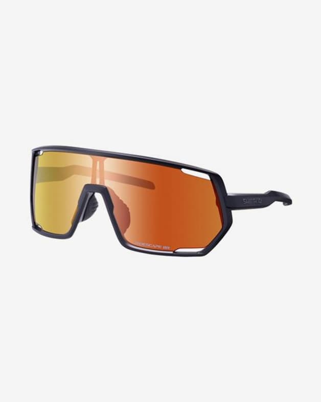 Shimano TCNM2 schwarz Brille mit orange verspiegelten Gläsern