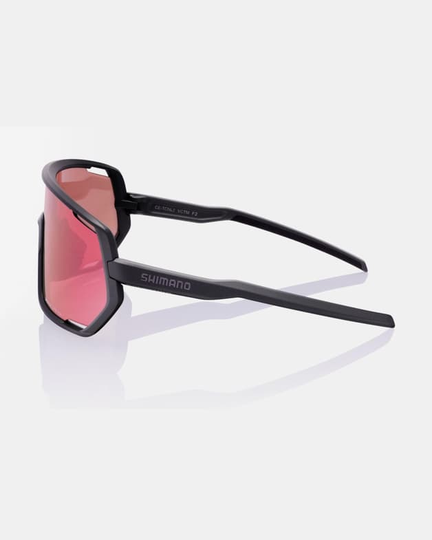 Shimano TCNM2 schwarz mit verspiegelten rosa Gläsern Brille