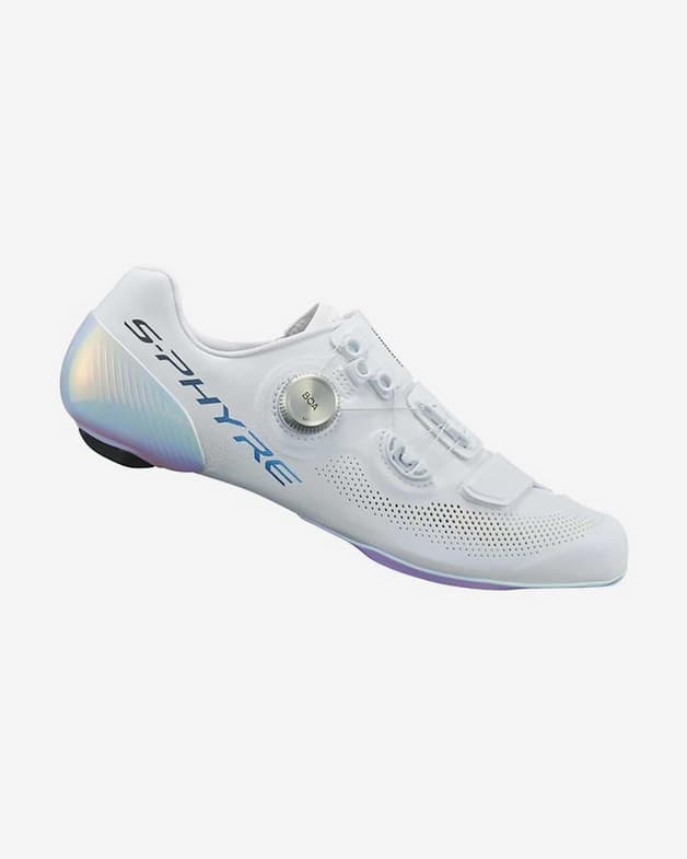 Shimano RC9 PWR S-PHYRE Rennradschuhe weiß/blau