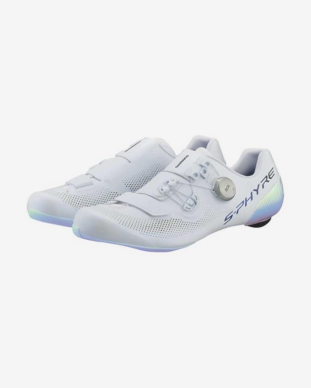 Shimano RC9 PWR S-PHYRE Rennradschuhe weiß/blau